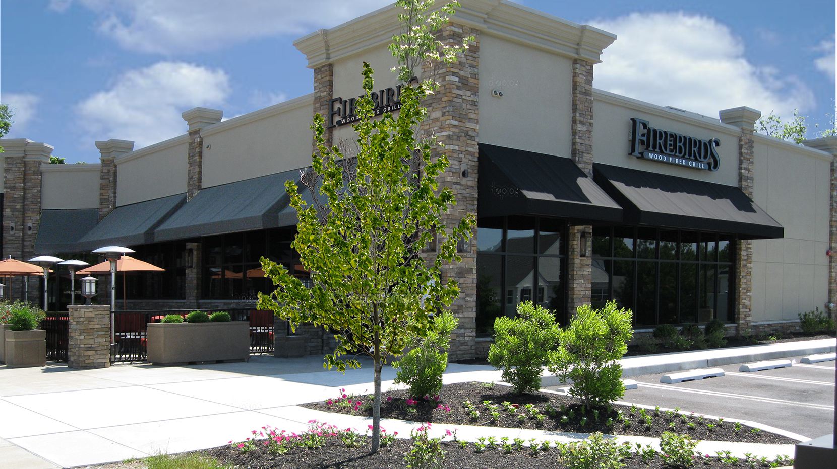 Exterior of Firebirds Wood Fired Grill in Chadds Ford, PA