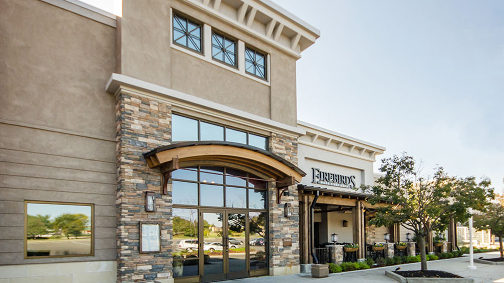 Exterior of Firebirds Wood Fired Grill in Moorestown, NJ