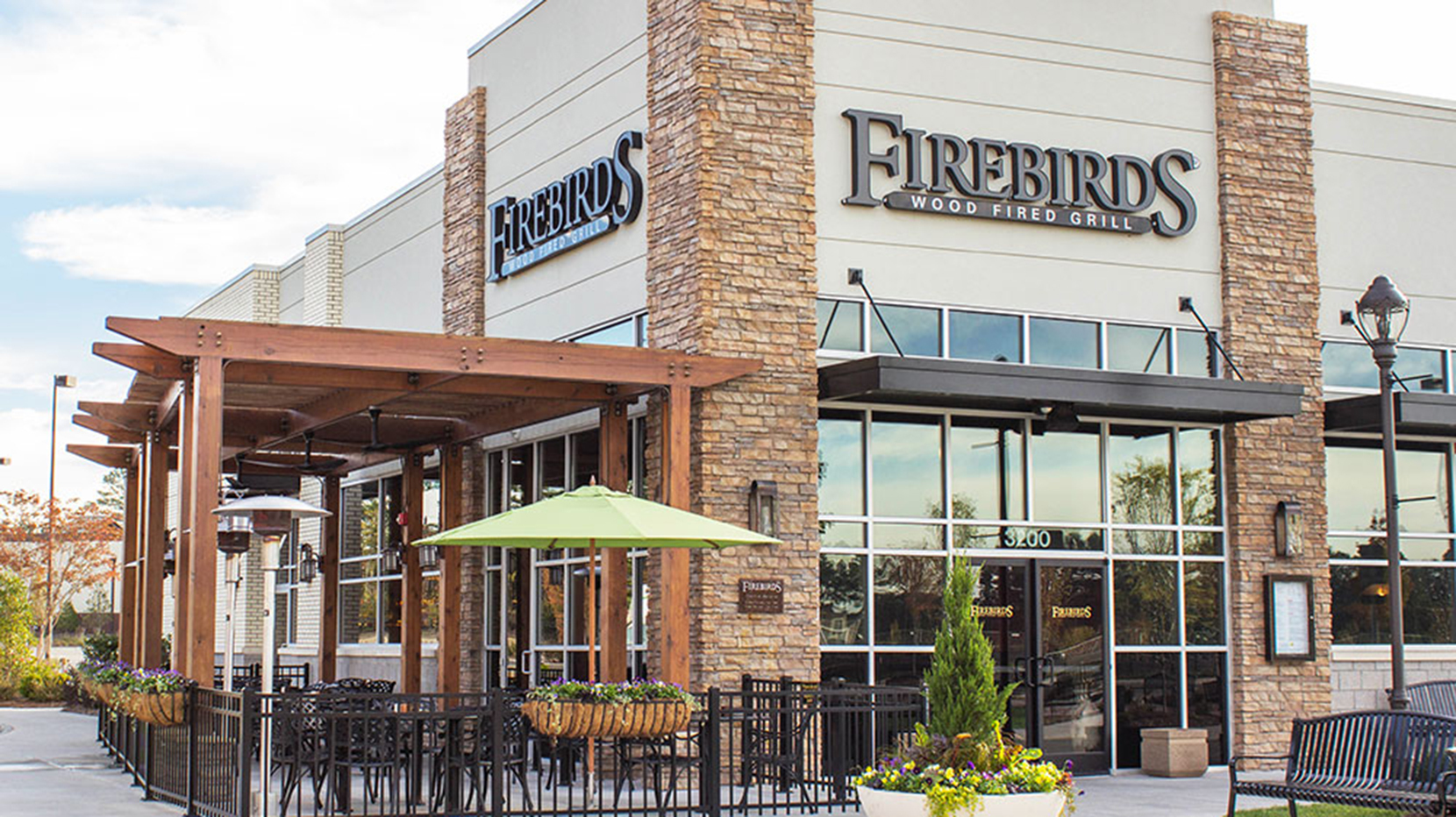 Exterior of Firebirds Wood Fired Grill in Morrisville, NC