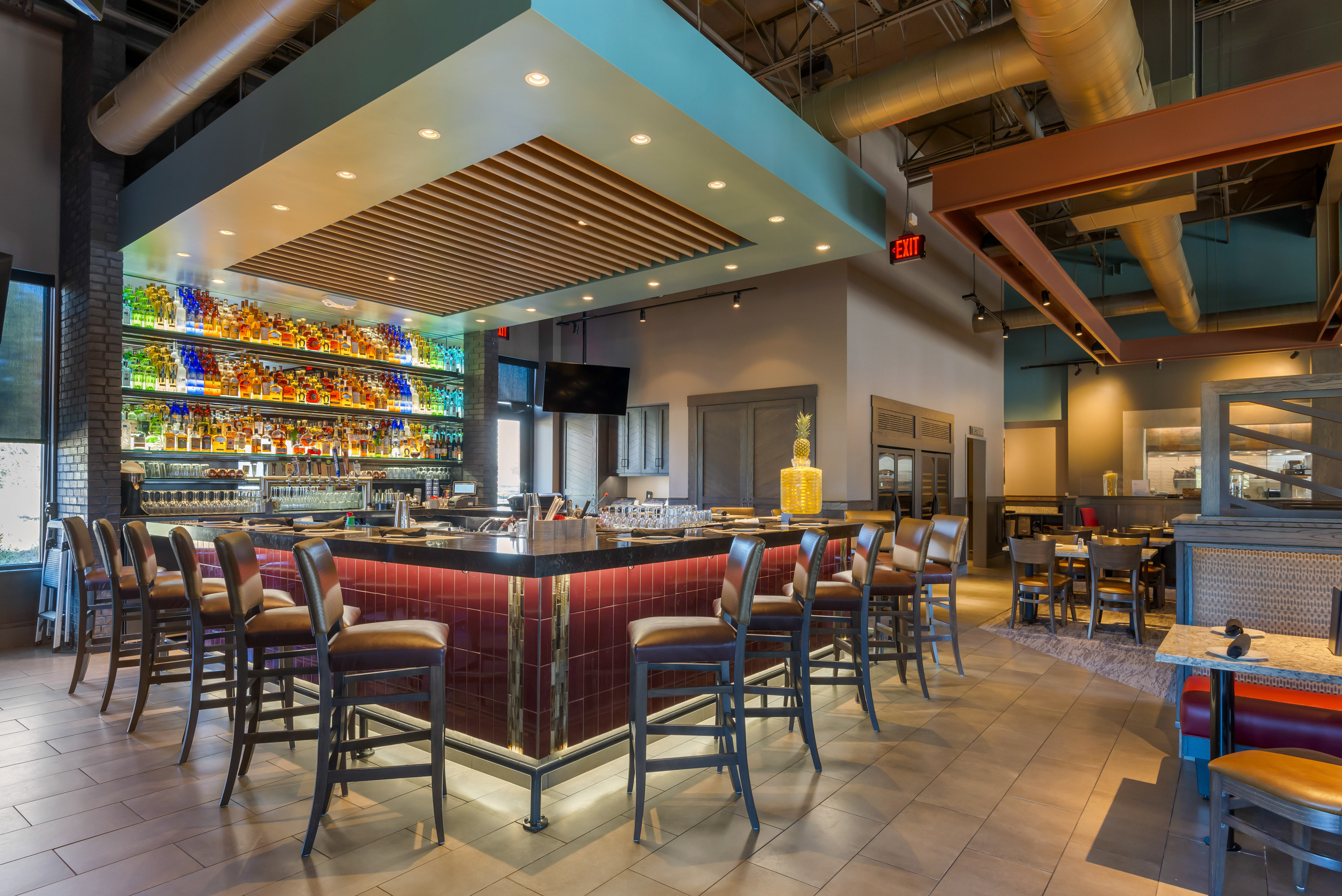 The exterior of Firebirds Wood Fired Grill Huntersvillelocation.