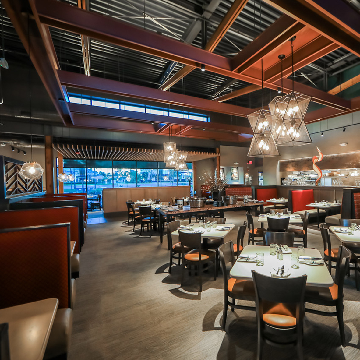 Interior of Firebirds Wood Fired Grill in Jacksonville, FL