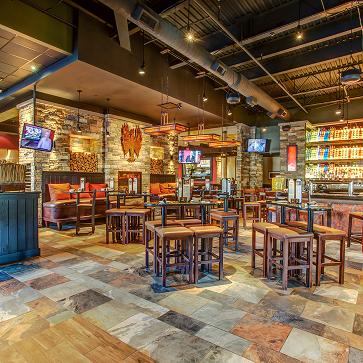 Interior of Firebirds Wood Fired Grill in Brentwood, TN