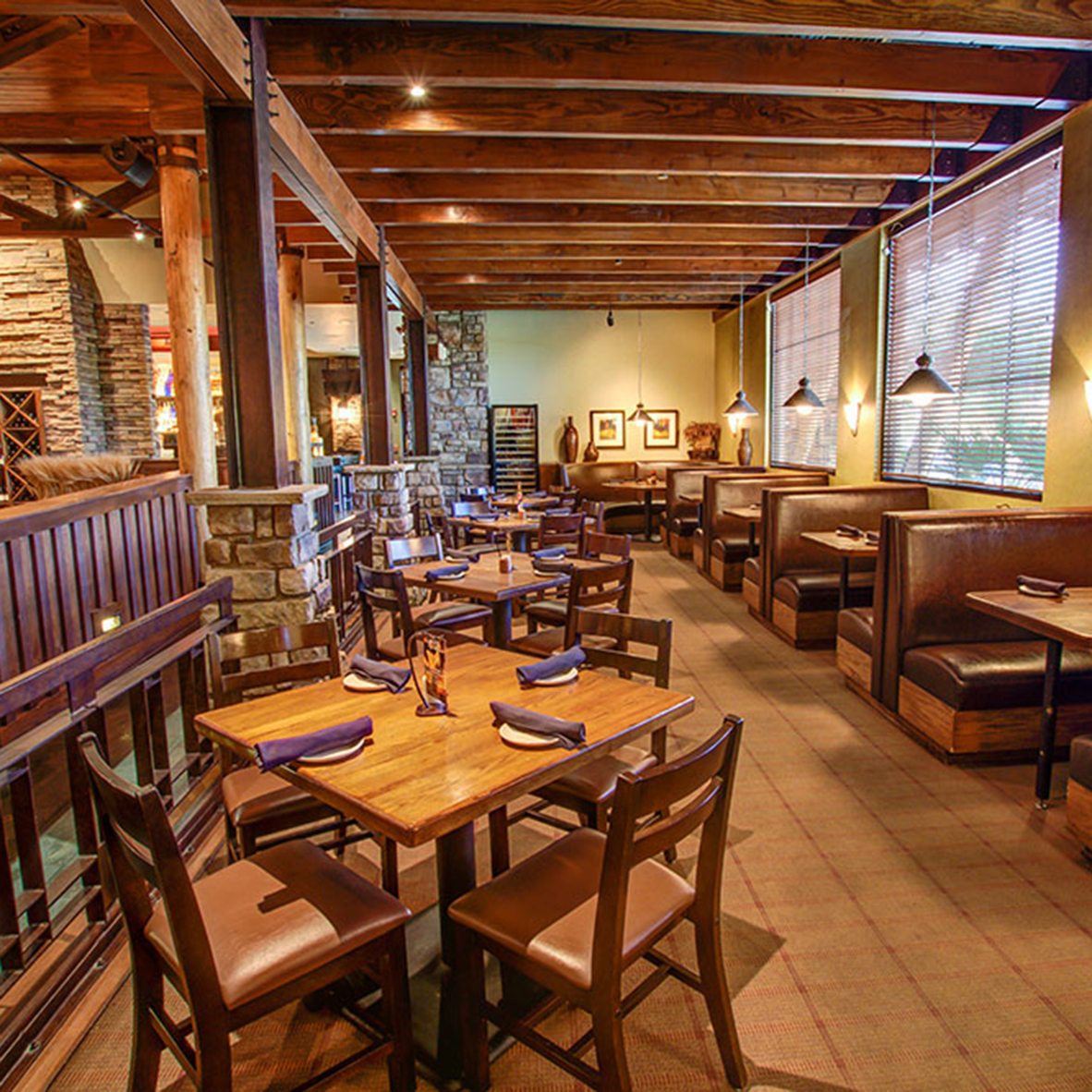 Interior of Firebirds Wood Fired Grill in Chandler, AZ