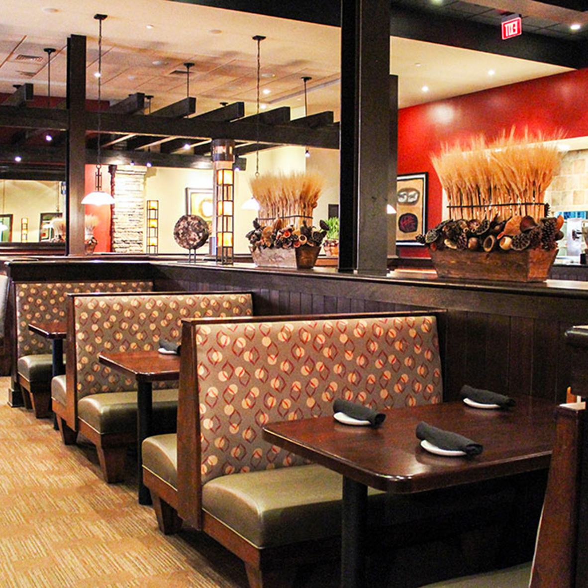 Interior of the Firebirds Wood Fired Grill in Erie, PA