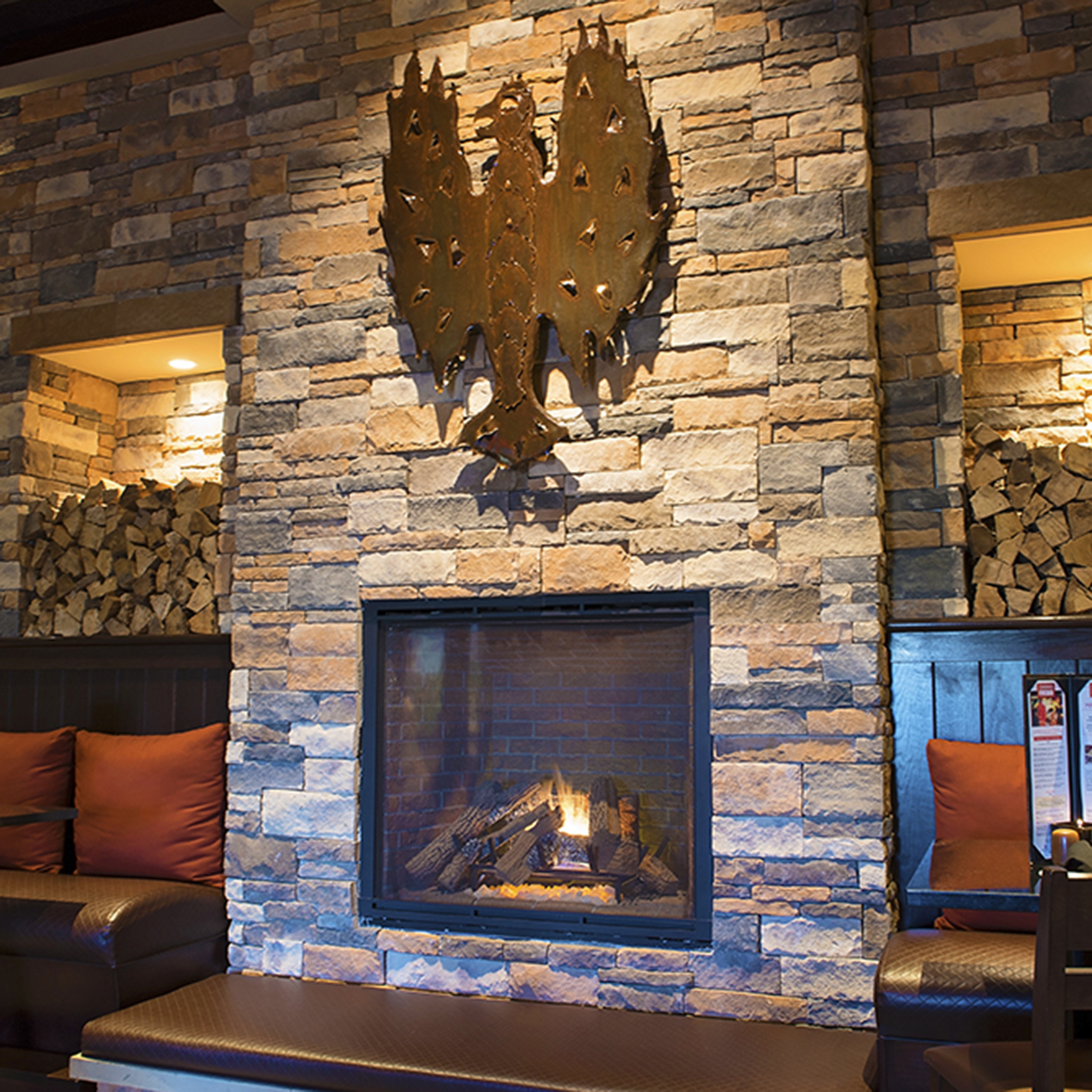 Interior of Firebirds Wood Fired Grill in Miamisburg, OH