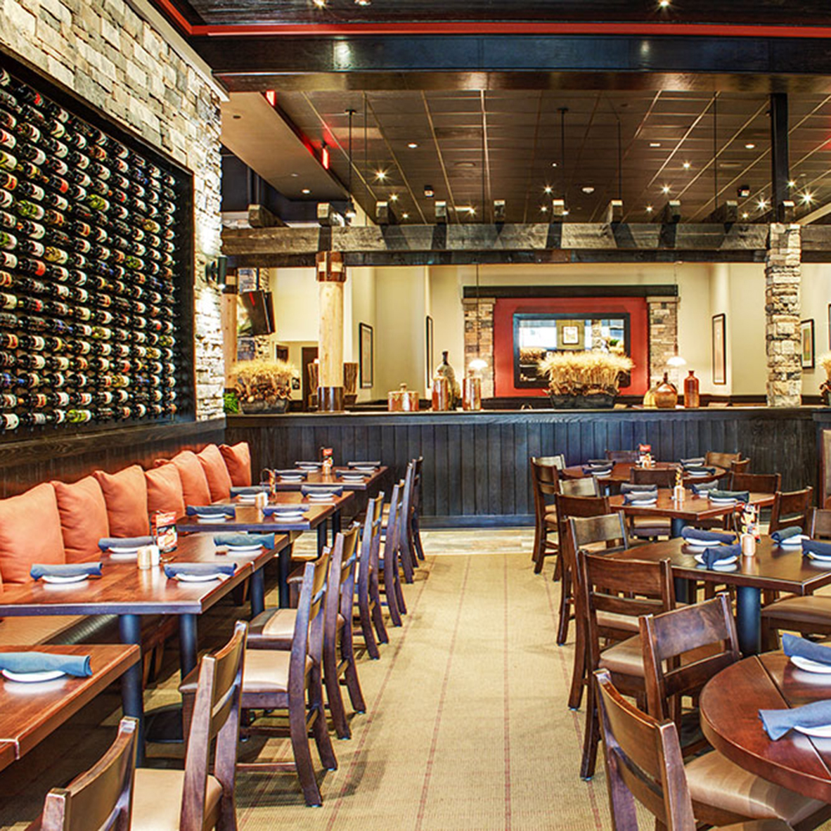 Interior of Firebirds Wood Fired Grill in Morrisville, NC