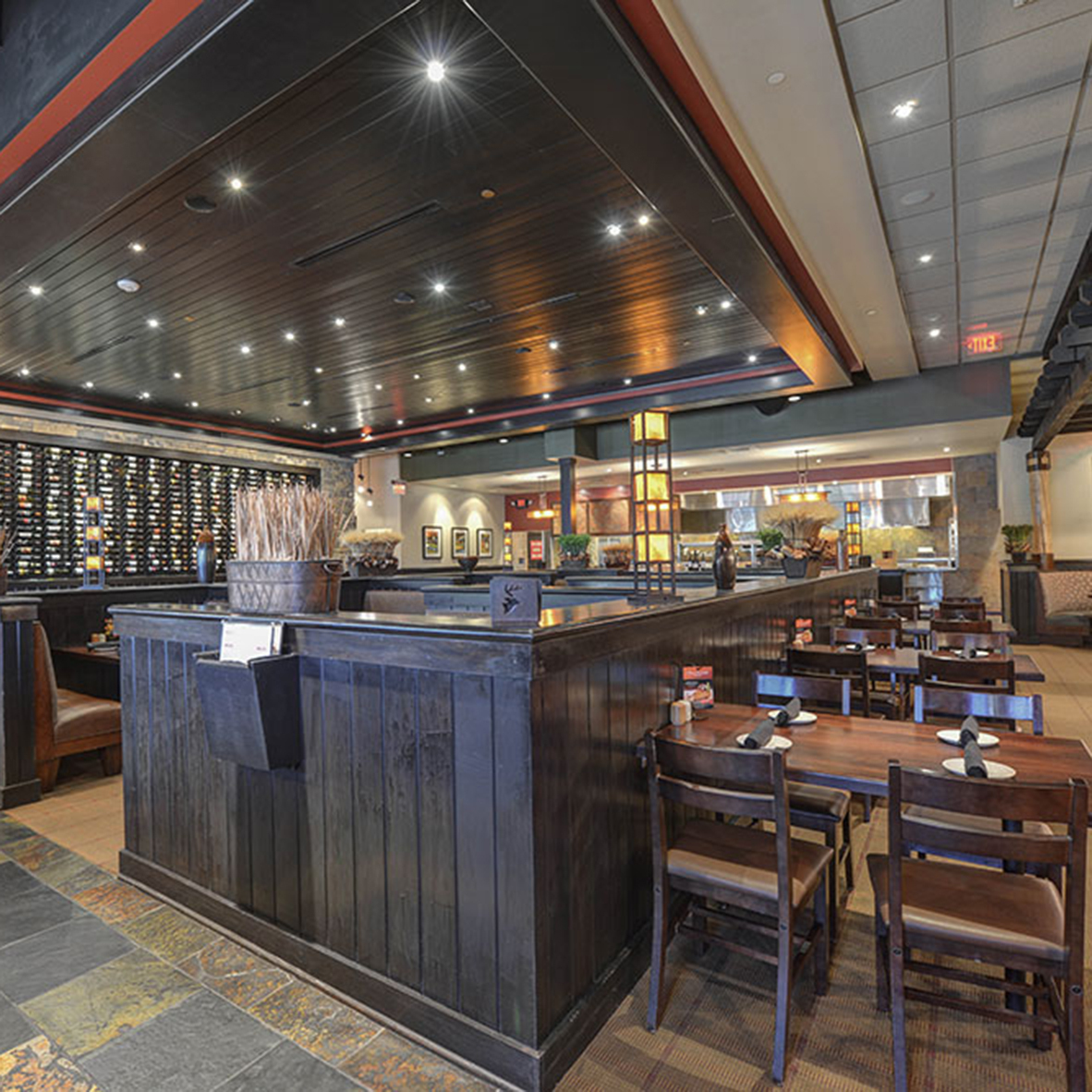 Interior of Firebirds Wood Fired Grill in Richmond, VA