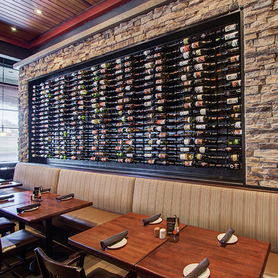 Interior of Firebirds Wood Fired Grill in Winston-Salem, NC